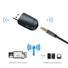 Wireless Bluetooth 5.0 Transmitter Receiver Adapter 3.5mm Adapter Black