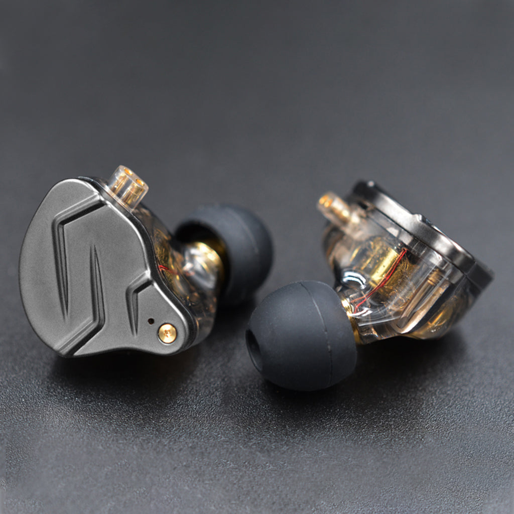 BA+DD In Ear Earphone Hybrid Headset HIFI Noise Cancelling Earbuds Black