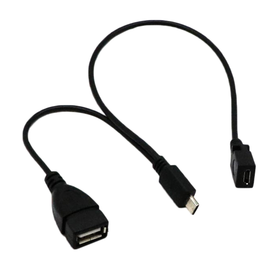 OTG Host Power Cable Micro USB Male to USB & Micro USB Female Adapter Cable