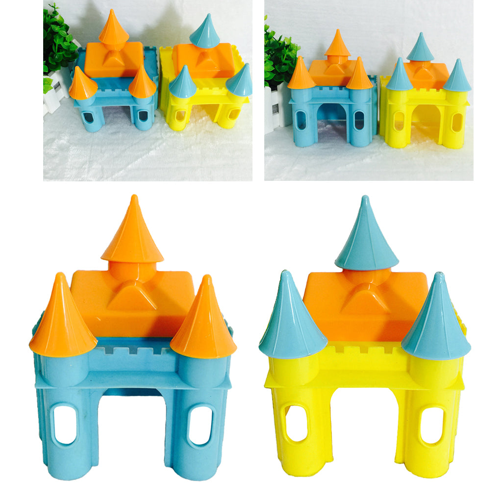 Hamster Hedgehog Guinea Pig Castle House Small Animals Exercise Toys Blue