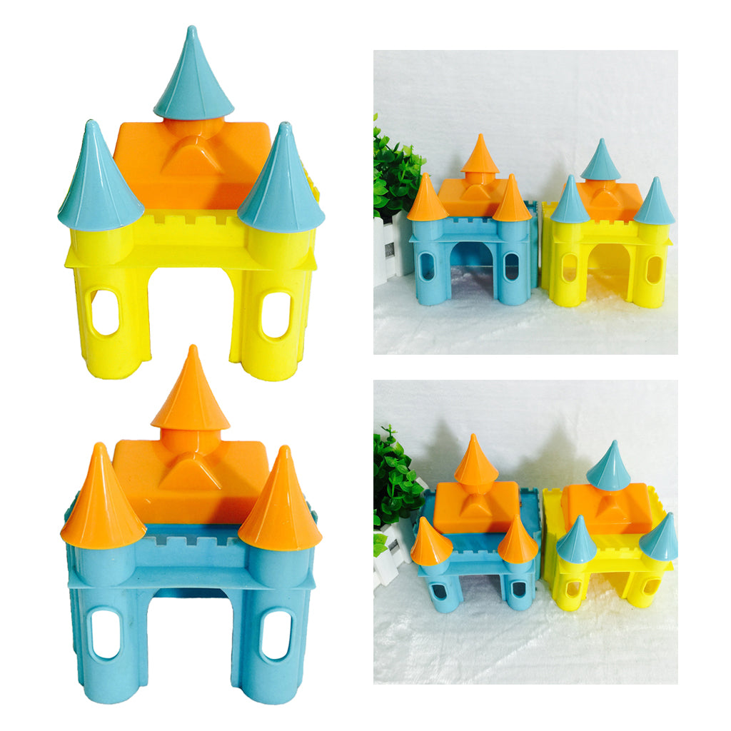 Hamster Hedgehog Guinea Pig Castle House Small Animals Exercise Toys Blue