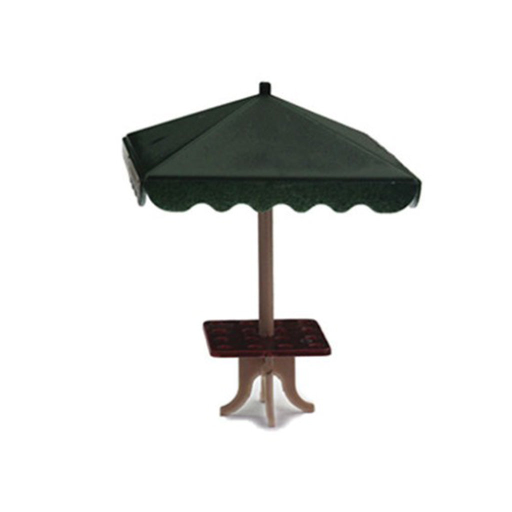 20x Mini 4 Corner Umbrella Micro Sand Scene Model Photo Prop 1: 75 Green