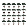 20x Mini 4 Corner Umbrella Micro Sand Scene Model Photo Prop 1: 75 Green