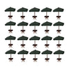 20x Mini 4 Corner Umbrella Micro Sand Scene Model Photo Prop 1: 75 Green