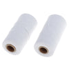 2Roll Soft Cotton Knitting Thread for Stockings Gloves Scarf Knitting White