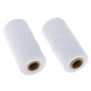 2Roll Soft Cotton Knitting Thread for Stockings Gloves Scarf Knitting White