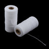 2Roll Soft Cotton Knitting Thread for Stockings Gloves Scarf Knitting White