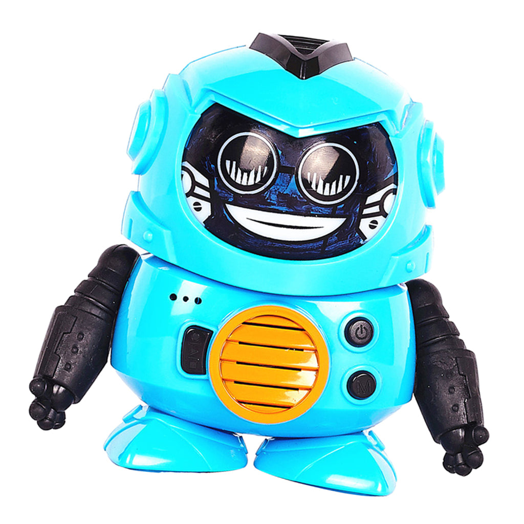 Face-changing Recording Voice Changer Interactive Robot Educational Toy Blue