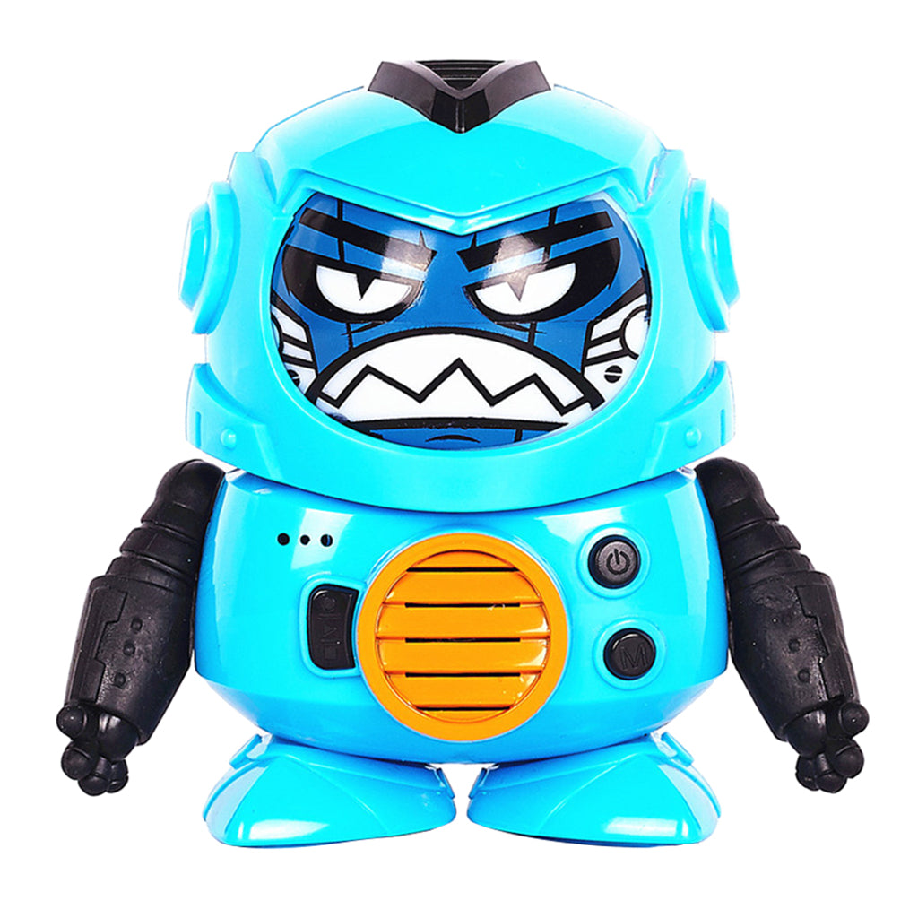 Face-changing Recording Voice Changer Interactive Robot Educational Toy Blue