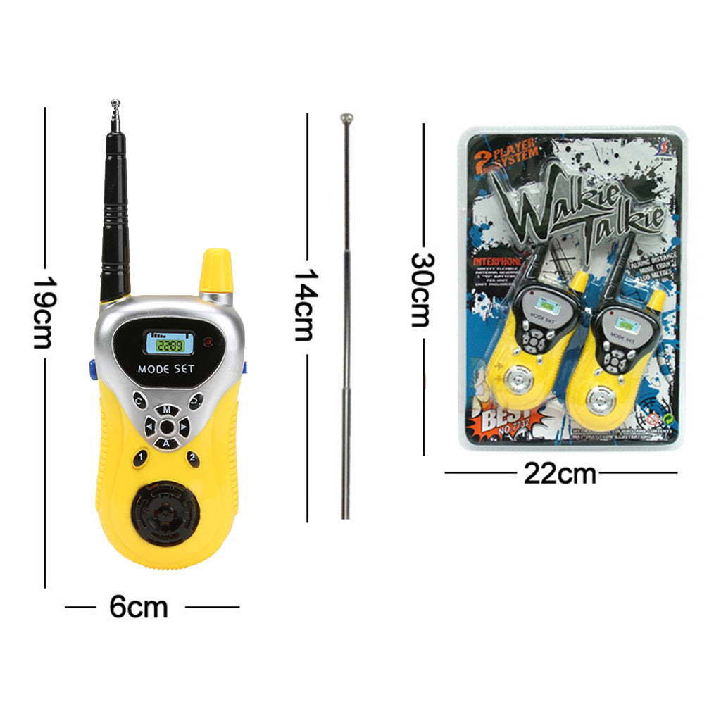 2x 1206 Kids Remote Interaction Minature Walkie Talkie Toy