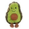 Cute Avocado Doll Keychain Plush Backbag Pendant Green