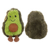 Cute Avocado Doll Keychain Plush Backbag Pendant Green