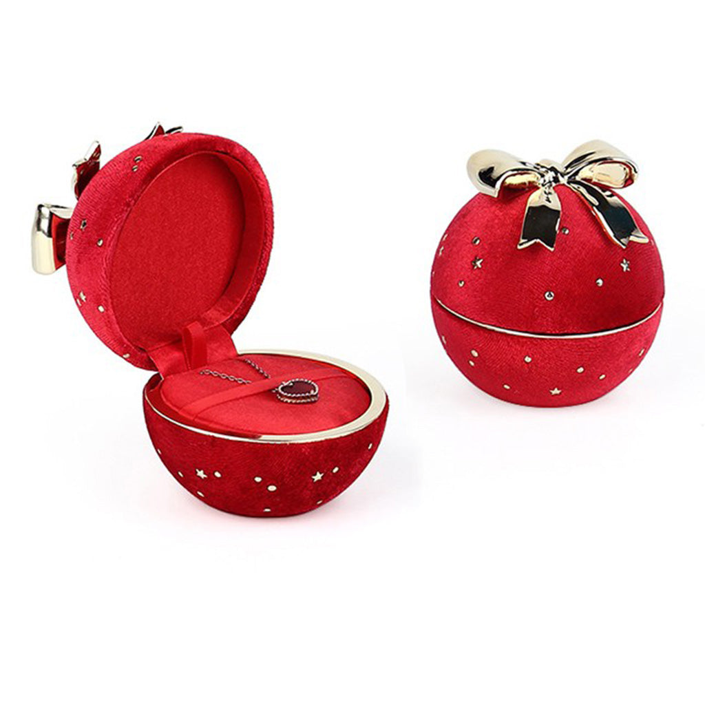 Gift Box Necklace Jewelry Box Organizer Red