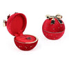 Gift Box Necklace Jewelry Box Organizer Red