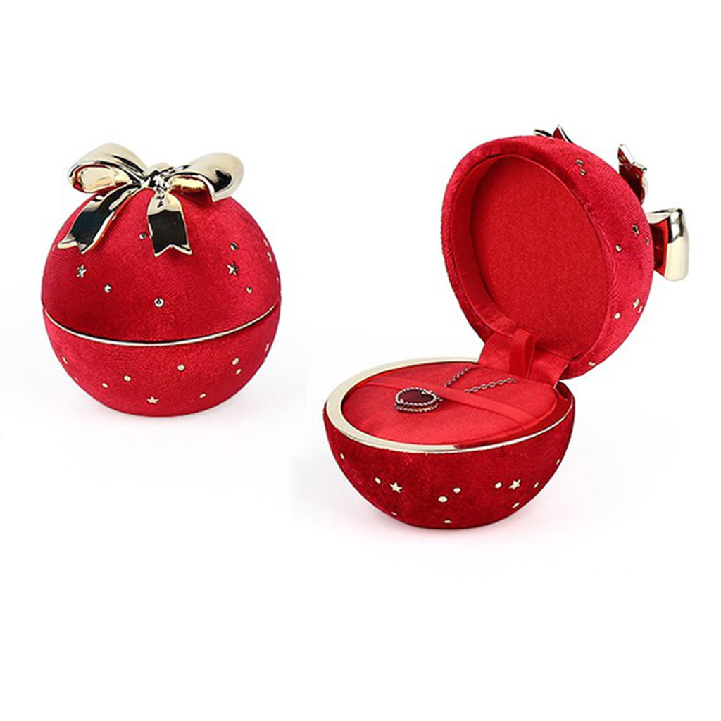 Gift Box Necklace Jewelry Box Organizer Red