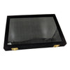 Velvet Stackable Jewelry Display Tray Case for Jewellery Earrings Black