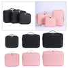 Multi-function PU Leather Cosmetic Bag Makeup Nail Tattoo Black Small