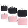 Multi-function PU Leather Cosmetic Bag Makeup Nail Tattoo Black Small