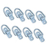 Pack of 8 Anchor Lashing Floor Mount Safe Hauling Capacity Tie Down D Ring