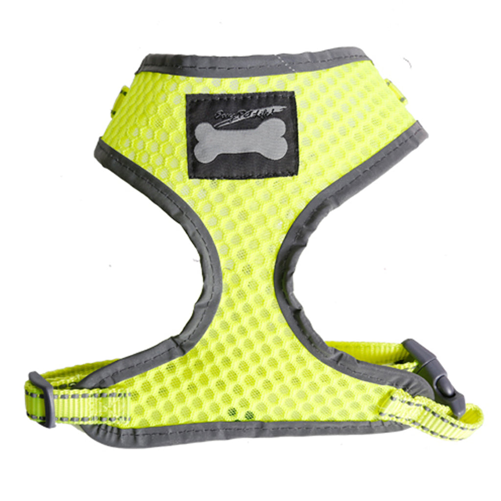 Breathable Mesh Pet Puppy Dog Walking Collar Chest Strap Harness Yellow L