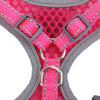 Breathable Mesh Pet Puppy Dog Walking Collar Chest Strap Harness Rose Red M