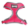 Breathable Mesh Pet Puppy Dog Walking Collar Chest Strap Harness Rose Red M