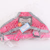 Breathable Mesh Pet Puppy Dog Walking Collar Chest Strap Harness Rose Red XL