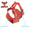 Breathable Mesh Pet Puppy Dog Walking Collar Chest Strap Harness Orange L