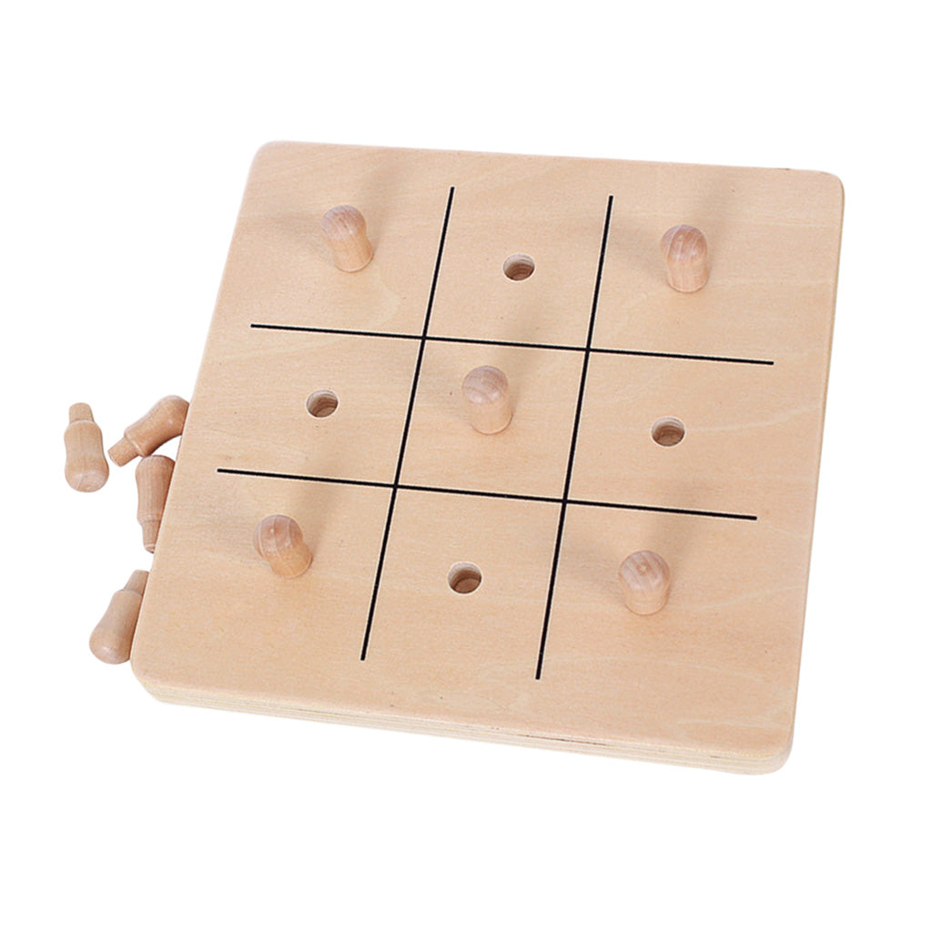 Wooden Peg Board Baby Finger Grasping Toy Playkit Early Education Aids