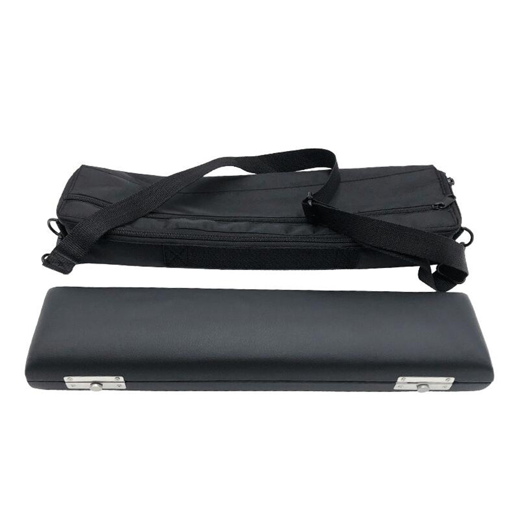 Durable 16 Holes Flute Case Hard Shell Bag Black for 16 Hole Flute Accs