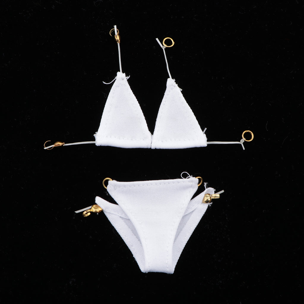 1/6 Swimsuit Bikini for 12inch Hot Toys Female Action Figure  White