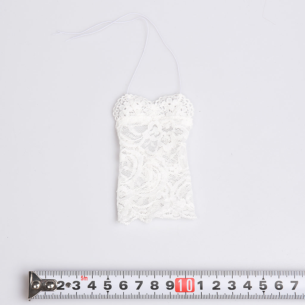 1/6 Lace Dress for 12inch Hot Toys Female Action Figure  White
