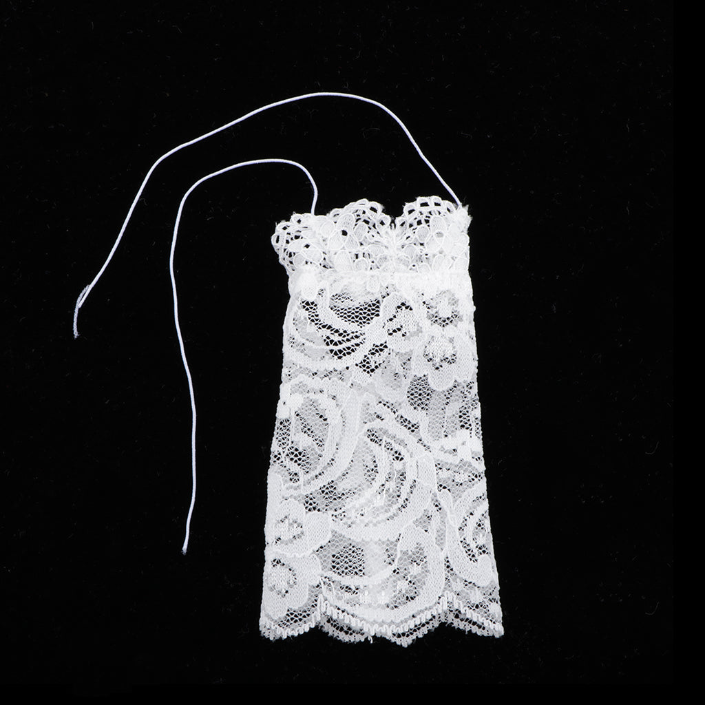 1/6 Lace Dress for 12inch Hot Toys Female Action Figure  White