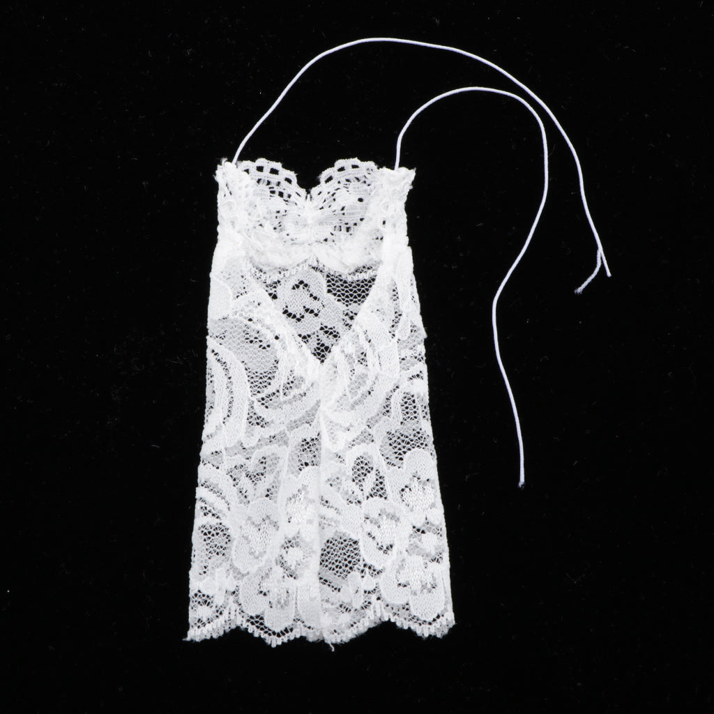 1/6 Lace Dress for 12inch Hot Toys Female Action Figure  White
