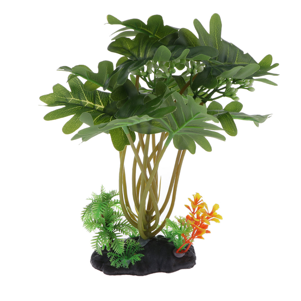 Simulation Artificial Aquarium Plastic Plants Landscaping Fish Tank Decor