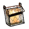 Nordic Style Wrought Iron Candle Holder Geometric Glass Cup Candlestick.