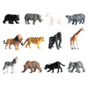 12 Pieces Realistic Wildlife/Zoo Animal Model Figurine Kids Educational Toys