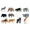 12 Pieces Realistic Wildlife/Zoo Animal Model Figurine Kids Educational Toys