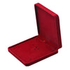 Velvet Jewelry Set Box Tray Travel Necklace Storage Display Case Wine Red