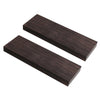 2 Pieces Ebony Wood Blank Lumber for Musical Instrument Luthier Supplies