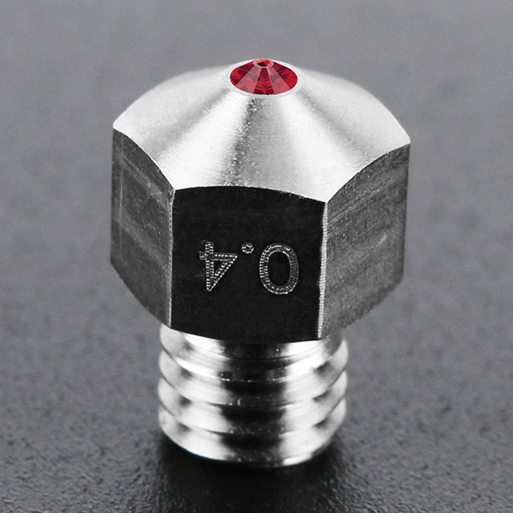 Extruder Ruby Nozzle MK8 0.4mm Nozzles Compatible With PETG ABS PET PEEK