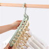 6pc Wardrobe Space Saver Clothes Closet Storage Hanger Organizer Light Blue