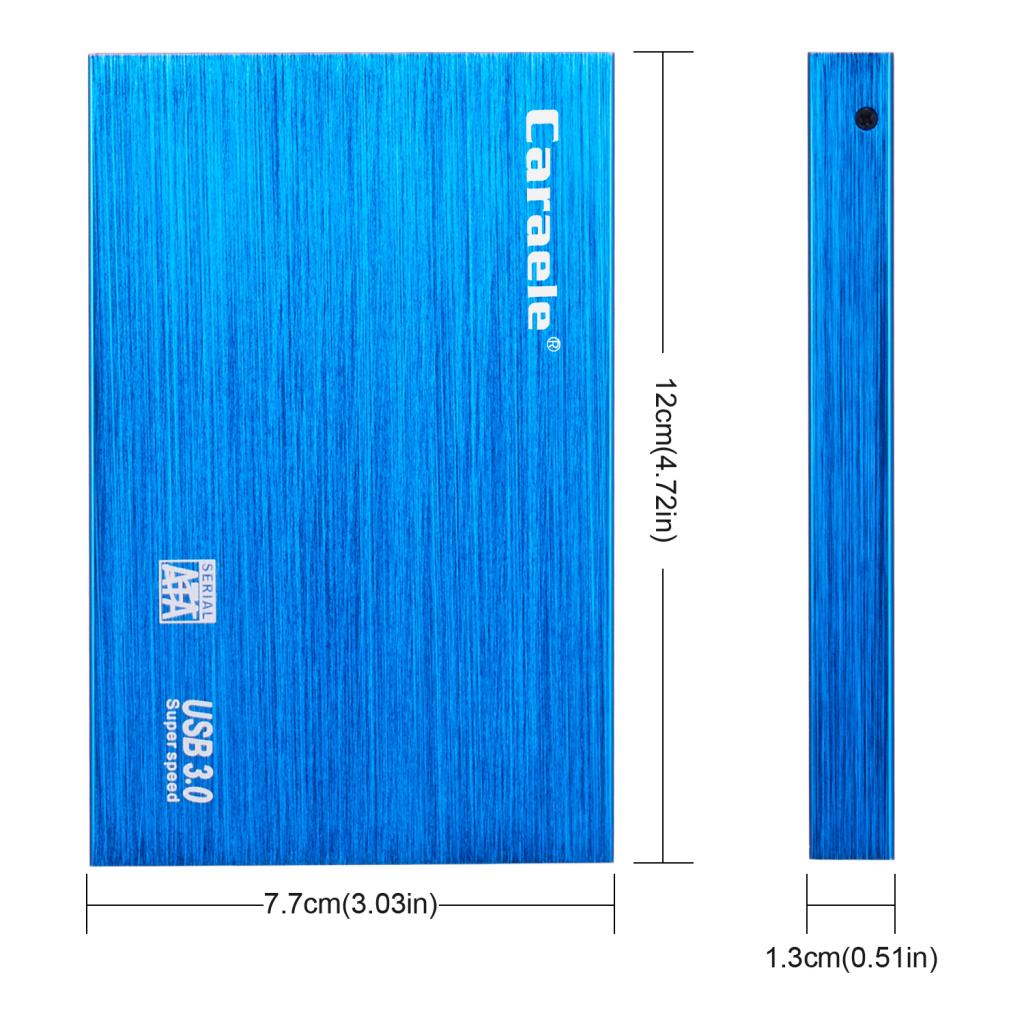 Blue High Speed USB 3.0 Mobile HDD Portable External Hard Disk Driver 500GB