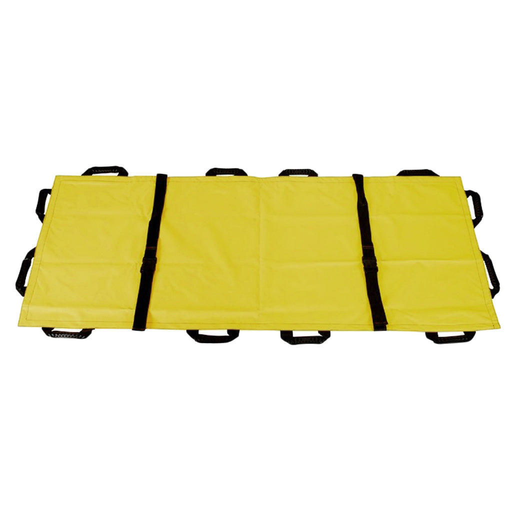 Emergency Patient Mover Transport Unit Roll Stretcher w/ 12 Handles Yellow