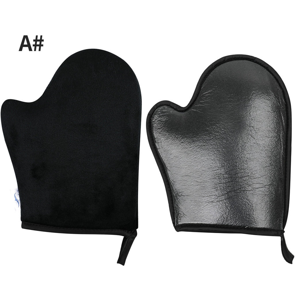 4 In 1 Back and Body Self Tanning Mitts Set Fake Tan Applicator Black 01