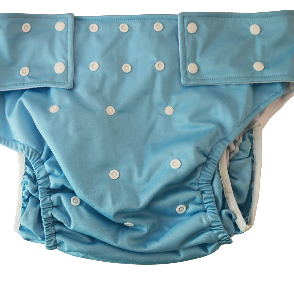 Reusable Adult Cloth Diapers Pants Washable Incontinence Aid Waterproof Blue