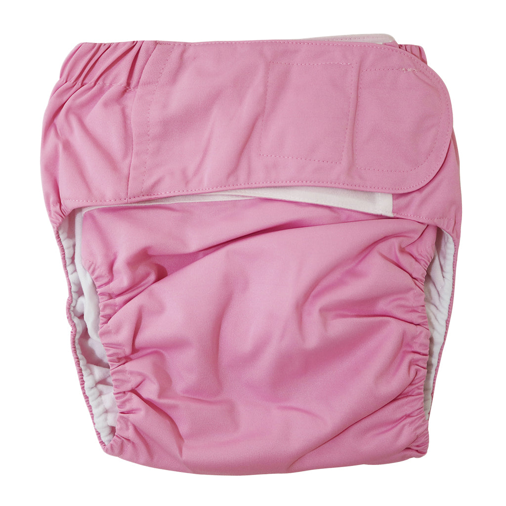 Reusable Adult Cloth Diapers Pants Washable One Size Incontinence Aid Pink