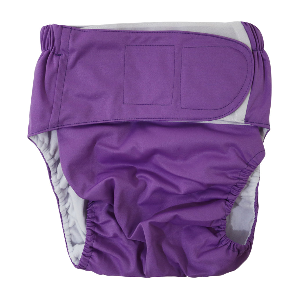 Reusable Adult Cloth Diapers Pants Washable One Size Incontinence Aid Purple