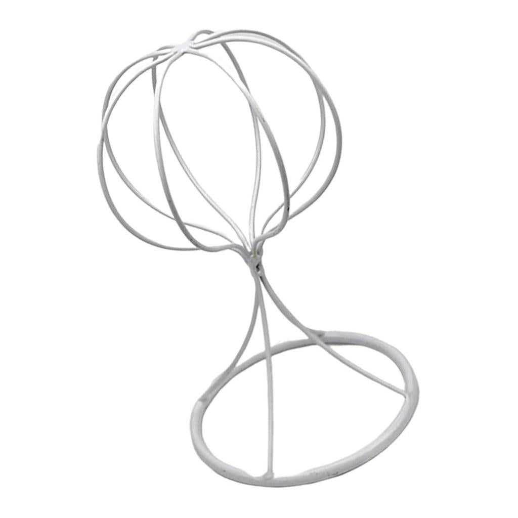 Balloon Shape Tabletop Decorative Metal Wig Hat Caps Holder Display Stand 22cm