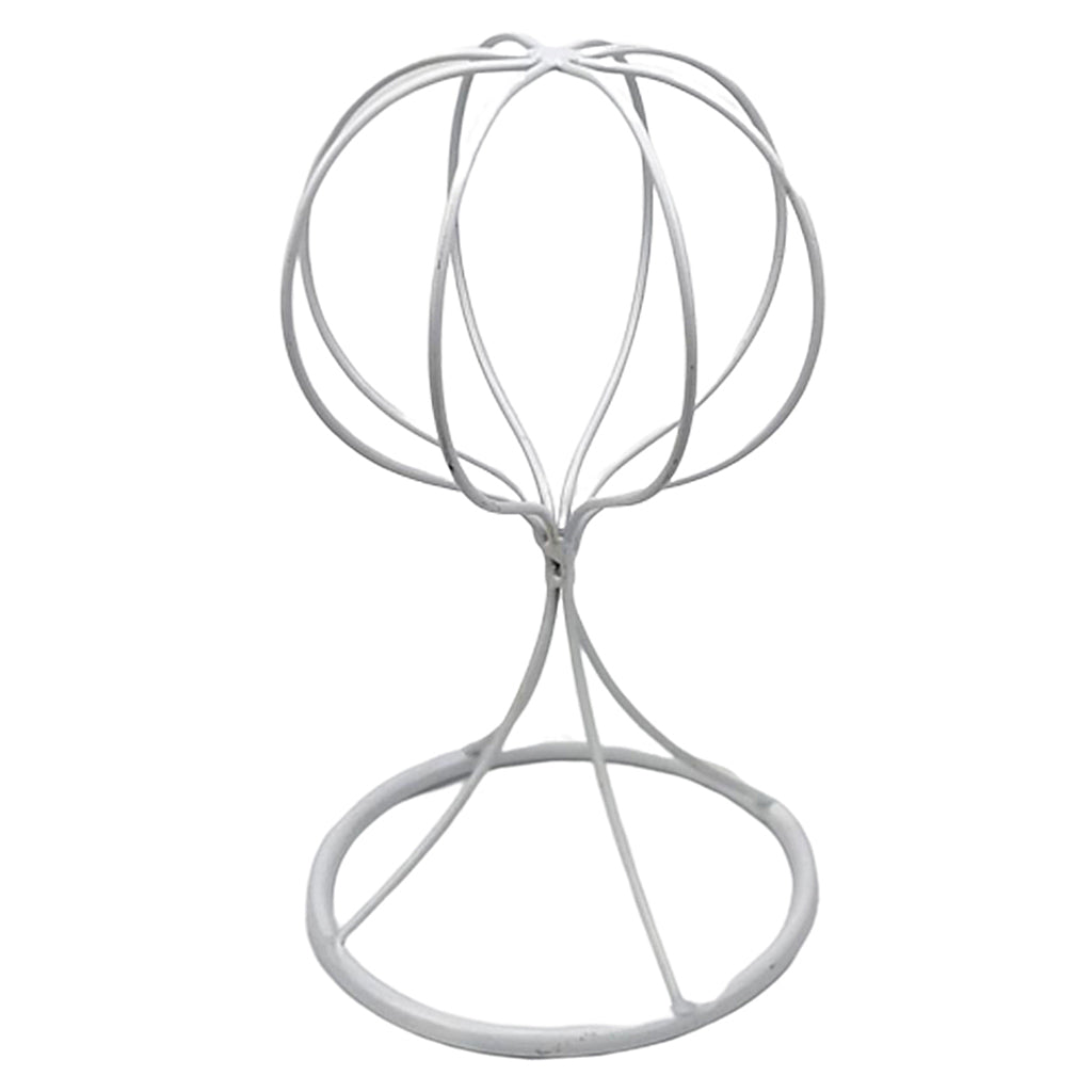 Balloon Shape Tabletop Decorative Metal Wig Hat Caps Holder Display Stand 22cm